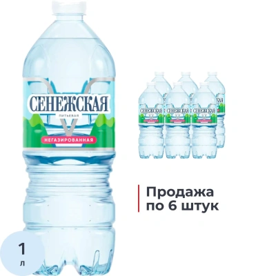 Вода питьевая Сенежская негаз ПЭТ 1л