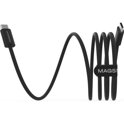 Магнитный кабель MAGSSORY Line C 60W USB-C, 1,2 м BLACK CBL002b