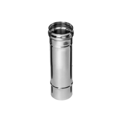 Дымоходная труба FERRUM 0.25 м, ф100, сталь AISI 430, толщина стали 0.5 мм f0801