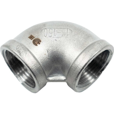 Отвод резьбовой NEWKEY вр/вр, нержавеющая сталь AISI304 DN25 (1), (CF8), PN16 NK-FEDD25/4