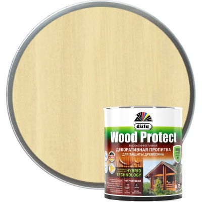 Пропитка для защиты древесины Dufa Wood Protect бесцветный 750 мл