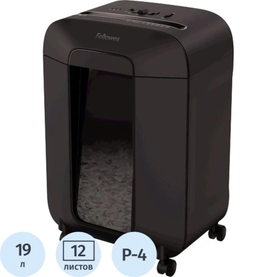 Шредер Fellowes Powershred LX85, DIN P-4,4х40мм,12лст,19лтр,SafeSense