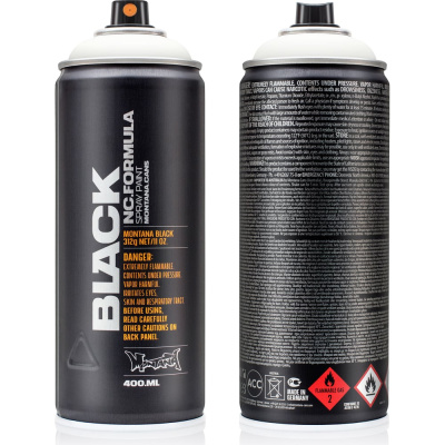 Краска MONTANA BLACK белая, 0.4 л 9105 BLK на основе нитрокомбинации с высоким давлением