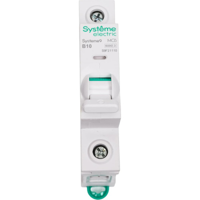 Автоматический выключатель (АВ) Systeme Electric Systeme9 хар-ка B, 10 A, 1 P, 6 kA, 230 В