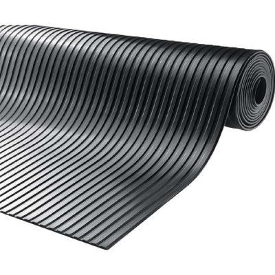 Резиновое рулонное покрытие ComeForte Рифленка Middle Ribbed rubber средняя линия 1,2х10 м
