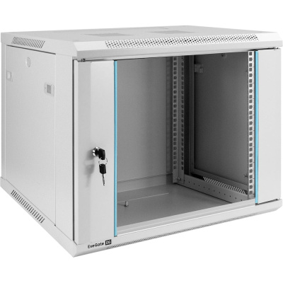 Шкаф телекоммуникационный ExeGate 19 настенный 9U EC-WM-9U.450.G.GREY 19”, 9U, 600x450x500mm ШхГхВ