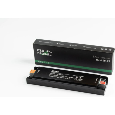 Блок питания ЛЭД ПРОФИ HJ-B-24V400W 210×55×25 мм