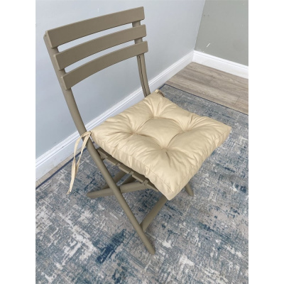 Подушка для стула NEW Victoria размер 400х400мм оксфорд бежевый 9198