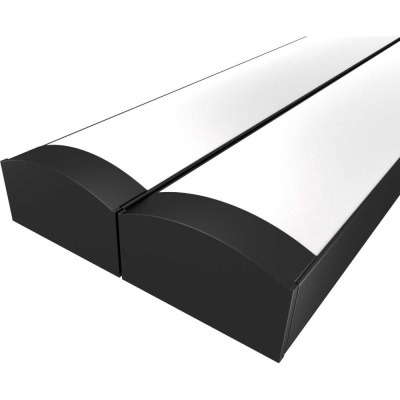 Комплект Ledcraft LC-LP0716M16-3x2Black из 2 шт черный (3м профиль+3м рассеиватель+2 заглушки)