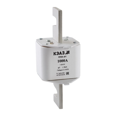 Вставка плавкая КЭАЗ ППН-41-X3-4-1000А-УХЛ3
