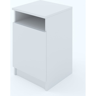 Прикроватная тумба ФЕЛИКС МАРКЕТПЛЕЙС МКП-ТМК35x35Д1-В1-1068 белый шагрень ПК-МКП-ТМК35Х35Д1-В1-1068