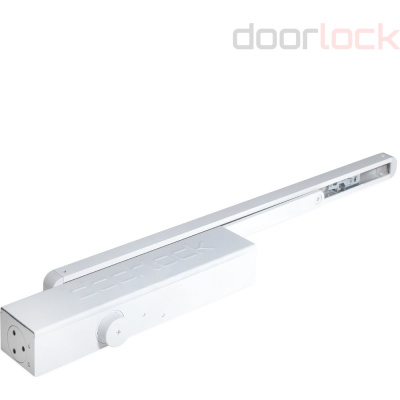Доводчик Doorlock DL300S/N BC HO EN3-5 со скользящей тягой белый