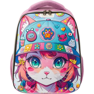 Ранец Комус Класс Light1 Девочка кошка, 1 отд, эргоном