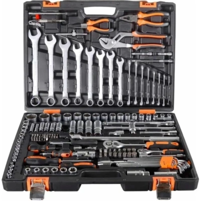 Набор инструментов Вихрь 1/2", 1/4", CrV, в кейсе, 151 предмет
