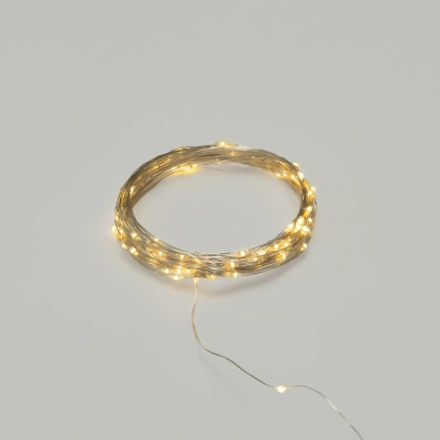 Гирлянда светодиодная 50 LED ламп, длина 500 cм, тепл.бел,1реж.арт.95938