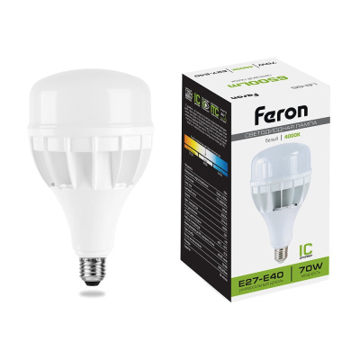 Светодиодная лампа 70W 230V E40 4000K Feron LB-65