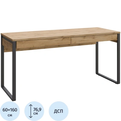 Стол компьютерный IN_Homeoffice НК 1600x600x769 Дуб натуральный