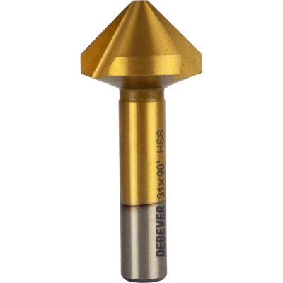 Зенковка Debever Machining Solutions ø31 мм, HSS, TiN, 90, h9, Standard
