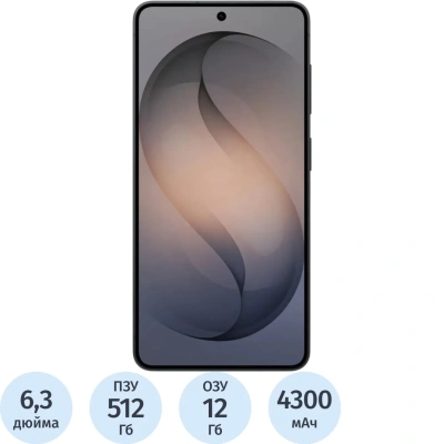 Смартфон Samsung Galaxy S26 SM-S942B 512Gb 12Gb черный(SM-S942BZKQCAU)
