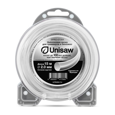 Профессиональная леска Professional Quality сечение круг 2 мм, длинной 15 м Unisaw