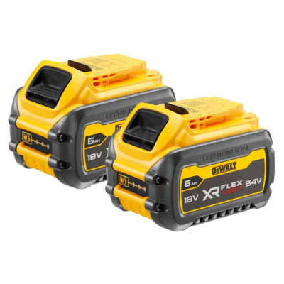 Аккумулятор Dewalt FLEXVOLT DCB546, Li-Ion, 18/54 В, 6/2 Ач, 2 шт