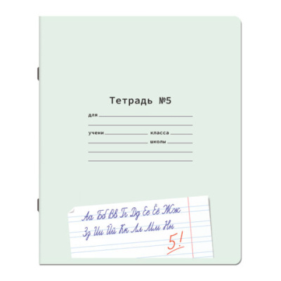 Тетради ДЭК 12 л. КОМПЛЕКТ 10 шт. ПРОПИСЬ № 5 узкая линия, со справкой, ЮНЛАНДИЯ, 404856