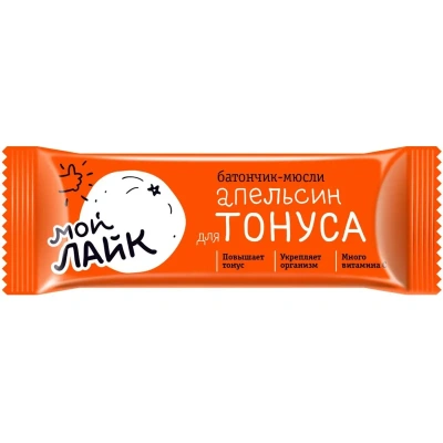 Батончик мюсли Леовит Апельсин для тонуса, (30б/25г) 132348