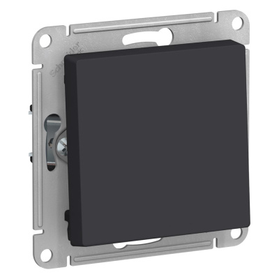 1-клавишный выключатель Systeme Electric ATLASDESIGN RRR 2-полюсный, 10А, мех., КАРБОН
