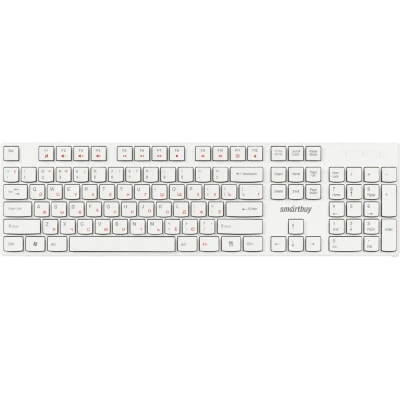 Клавиатура Smartbuy ONE 238 проводная мультимедийная USB белая (SBK-238U-W)