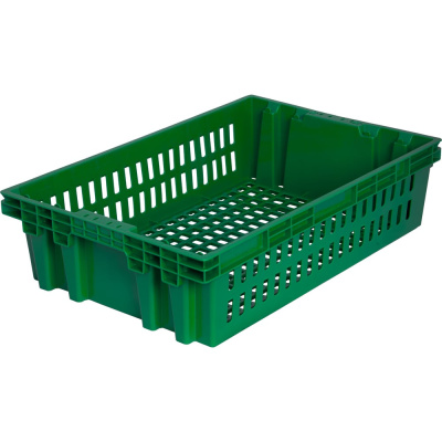 Хлебный ящик п/э 600х400х152,5 зеленый вес 1,2 кг Тара.ру