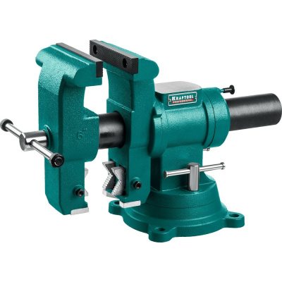 Слесарные тиски KRAFTOOL 3D-Steel 150 мм 32704-150 - профессиональный инструмент из высококачественной стали и