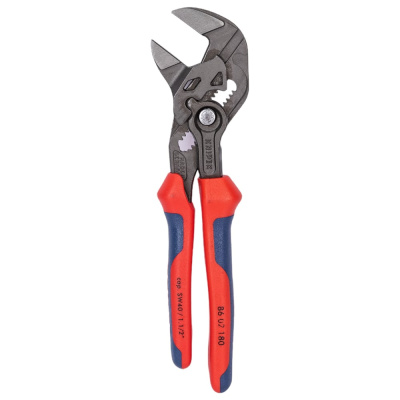 Переставные клещи-ключ Knipex 180 мм, 40 мм (1 1/2"), серые, 2К ручки