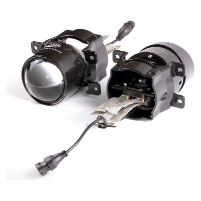 Светодиодные ПТФ линзы MTF Light ABSOLUTE VISION, 12В, птф/дал 32/44Вт, 5500К, универс 2шт.