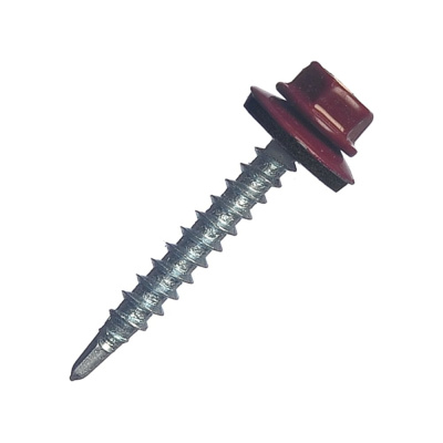 Саморез КРС Госкреп RAL3005 6,3x25 (80 шт.) (тк=16) 14-0022198