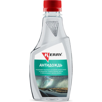 Антидождь KERRY KR-291 отталкивает воду, не дает ей скапливаться на стекле