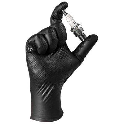 УЛЬТРАПРОЧНЫЕ нескользящие нитриловые перчатки Jeta Safety JSN NATRIX, размер XXL/11, 50 шт (25 пар)