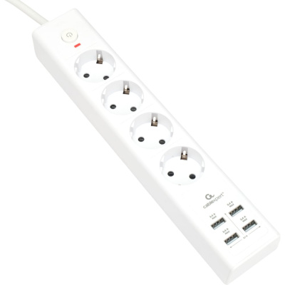 Сетевой фильтр Cablexpert exnovo EXN-4-U4-W-2