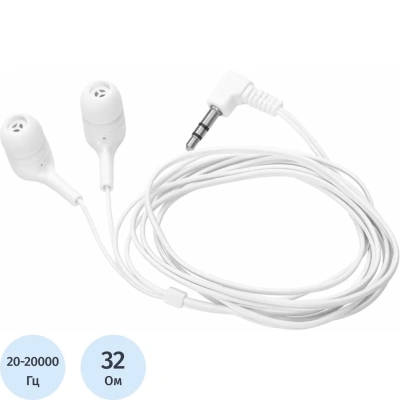 Наушники одноразовые Radiosync X22387W, белый (100шт/уп)