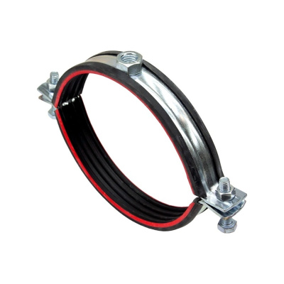 Хомут трубный STALMAX LCP-R 162-170 (6) для тяжелых/высоких нагрузок (2,5х25) усиленный с вибр. и гайкой М12