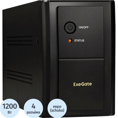 ИБП ExeGate SpecialPro UNB-2000.LED.AVR.4SH.RJ.USB (EP285515RUS)