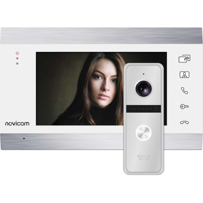 Комплект видеодомофона Novicam white magic 7c kit для квартиры, дома и офиса 4221