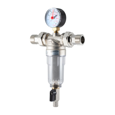 Фильтр промывной с манометром для холодной воды PROFACTOR 3/4" PF FS