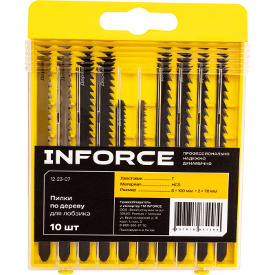 Пилки по дереву для лобзика Inforce