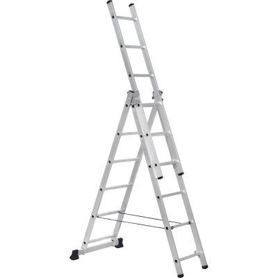 Алюминиевая трехсекционная лестница Scala Sc 3006
