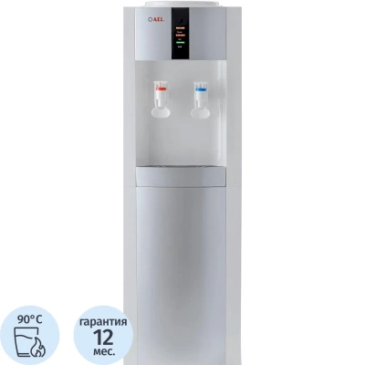 Кулер для воды AEL 47 LK white/silver напольный нагрев, без охл