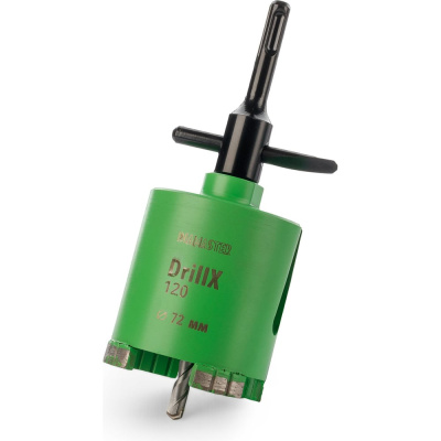 Сверло сегментное DIAMASTER DrillX-120 (М16/SDSplus) д.72/h- 70мм бетон/железобетон/кирпич dry Laser