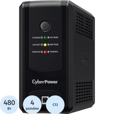 ИБП CyberPower UT850EIG, Line-Interactive, 850VA/480W