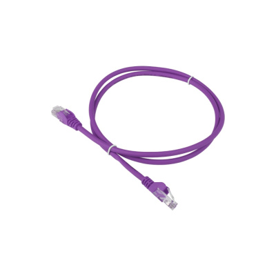 Патч-корд LANMASTER 4 пары, UTP, категория 6, 2 м, фиолетовый LSZH