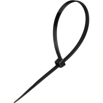 Стяжка (хомут) 200 мм x 4,5 мм,Bigtech BT-CT-200-45-B,нейлон,черн,100 шт/уп