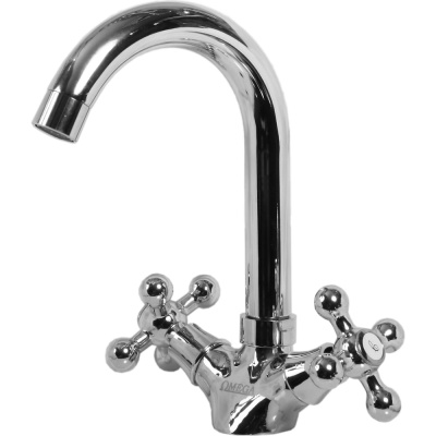 Смеситель для умывальника stOMEGA Omega крест, 1/2", керамика